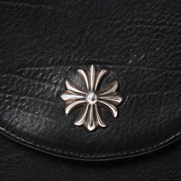 極美品 CHROME HEARTS クロムハーツ ショルダーバッグ 2WAY CHプラス装飾 ガンスリンガー クロスボール ブラック シルバー925 中古 4a006292