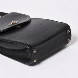 極美品 CHROME HEARTS クロムハーツ ショルダーバッグ 2WAY CHプラス装飾 ガンスリンガー クロスボール ブラック シルバー925 中古 4a006292