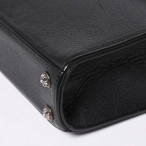極美品 CHROME HEARTS クロムハーツ ショルダーバッグ 2WAY CHプラス装飾 ガンスリンガー クロスボール ブラック シルバー925 中古 4a006292