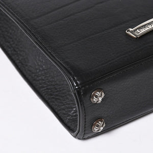 極美品 CHROME HEARTS クロムハーツ ショルダーバッグ 2WAY CHプラス装飾 ガンスリンガー クロスボール ブラック シルバー925 中古 4a006292
