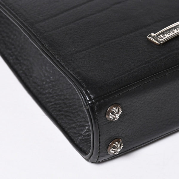 極美品 CHROME HEARTS クロムハーツ ショルダーバッグ 2WAY CHプラス装飾 ガンスリンガー クロスボール ブラック シルバー925 中古 4a006292