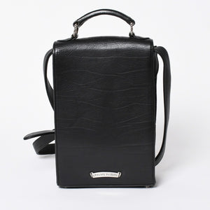極美品 CHROME HEARTS クロムハーツ ショルダーバッグ 2WAY CHプラス装飾 ガンスリンガー クロスボール ブラック シルバー925 中古 4a006292