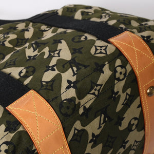 極美品 LOUIS VUITTON ルイヴィトン トレイ モノグラモフラージュ モノグラム トートバッグ 村上隆 限定 迷彩柄 M95783 中古 4a006338