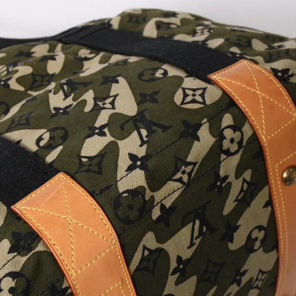 極美品 LOUIS VUITTON ルイヴィトン トレイ モノグラモフラージュ モノグラム トートバッグ 村上隆 限定 迷彩柄 M95783 中古 4a006338