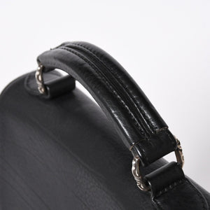 極美品 CHROME HEARTS クロムハーツ ショルダーバッグ 2WAY CHプラス装飾 ガンスリンガー クロスボール ブラック シルバー925 中古 4a006292
