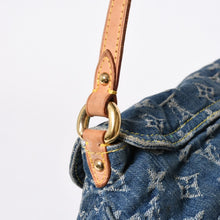画像をギャラリービューアに読み込む, 極美品 LOUIS VUITTON ルイヴィトン ミニ プリーティ ワンショルダーバッグ M95050 モノグラム デニム インディゴブルー 中古 4a006110