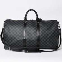 画像をギャラリービューアに読み込む, 新品同様品 LOUIS VUITTON ルイヴィトン キーポルバンドリエール55 ボストンバッグ N41413 ダミエグラフィット ブラック 中古 4a006509