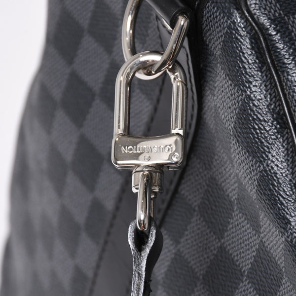 新品同様品 LOUIS VUITTON ルイヴィトン キーポルバンドリエール55 ボストンバッグ N41413 ダミエグラフィット ブラック 中古 4a006509