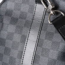 画像をギャラリービューアに読み込む, 新品同様品 LOUIS VUITTON ルイヴィトン キーポルバンドリエール55 ボストンバッグ N41413 ダミエグラフィット ブラック 中古 4a006509