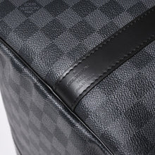 画像をギャラリービューアに読み込む, 新品同様品 LOUIS VUITTON ルイヴィトン キーポルバンドリエール55 ボストンバッグ N41413 ダミエグラフィット ブラック 中古 4a006509