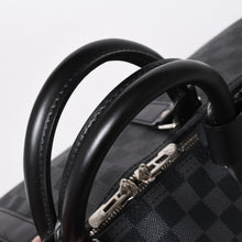 画像をギャラリービューアに読み込む, 新品同様品 LOUIS VUITTON ルイヴィトン キーポルバンドリエール55 ボストンバッグ N41413 ダミエグラフィット ブラック 中古 4a006509