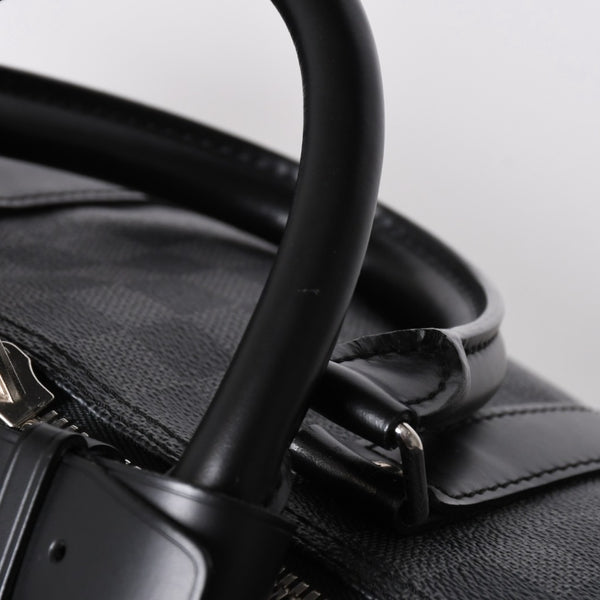 新品同様品 LOUIS VUITTON ルイヴィトン キーポルバンドリエール55 ボストンバッグ N41413 ダミエグラフィット ブラック 中古 4a006509