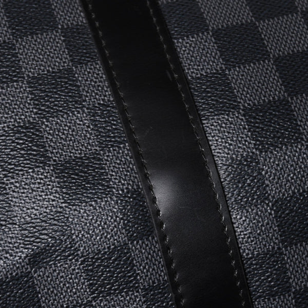 新品同様品 LOUIS VUITTON ルイヴィトン キーポルバンドリエール55 ボストンバッグ N41413 ダミエグラフィット ブラック 中古 4a006509