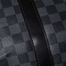 画像をギャラリービューアに読み込む, 新品同様品 LOUIS VUITTON ルイヴィトン キーポルバンドリエール55 ボストンバッグ N41413 ダミエグラフィット ブラック 中古 4a006509