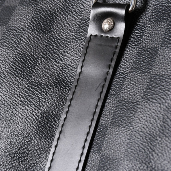新品同様品 LOUIS VUITTON ルイヴィトン キーポルバンドリエール55 ボストンバッグ N41413 ダミエグラフィット ブラック 中古 4a006509