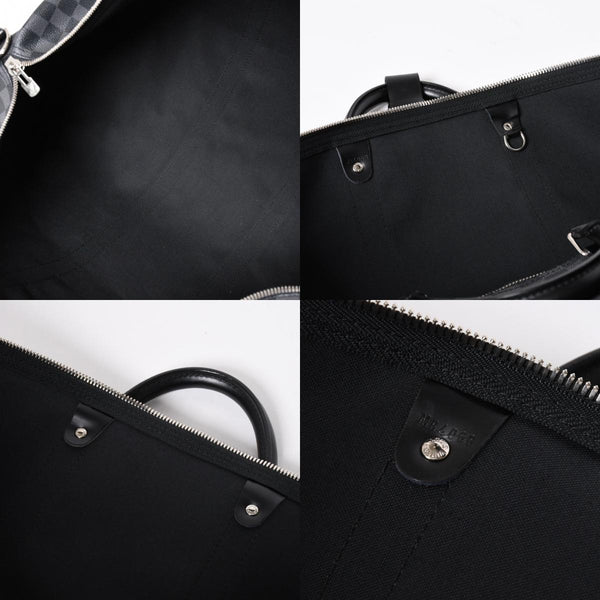 新品同様品 LOUIS VUITTON ルイヴィトン キーポルバンドリエール55 ボストンバッグ N41413 ダミエグラフィット ブラック 中古 4a006509
