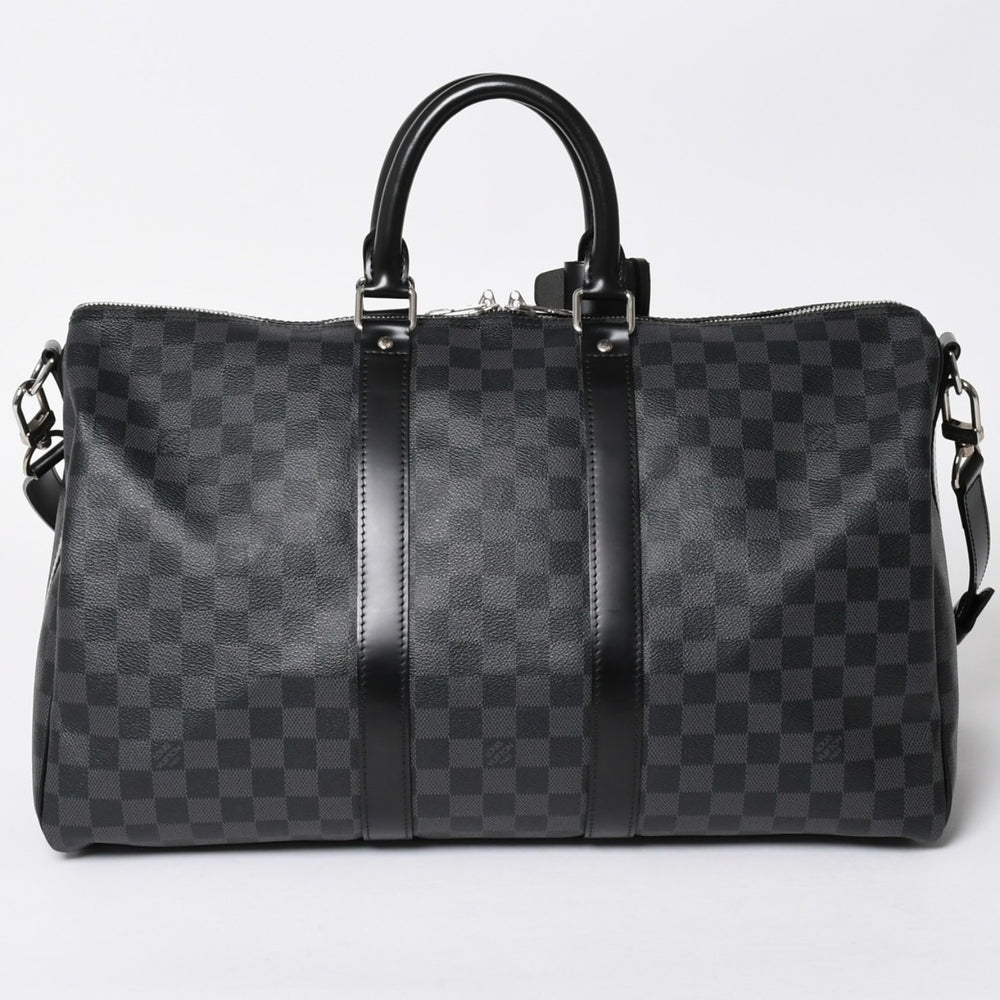 新品同様品 LOUIS VUITTON ルイヴィトン キーポルバンドリエール45 M40569 モノグラムエクリプスキャンバス ブラック レザー 中古 4a006508