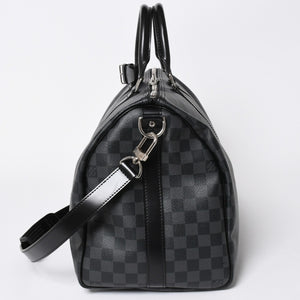 新品同様品 LOUIS VUITTON ルイヴィトン キーポルバンドリエール45 M40569 モノグラムエクリプスキャンバス ブラック レザー 中古 4a006508