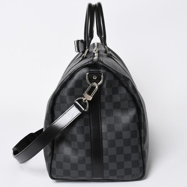新品同様品 LOUIS VUITTON ルイヴィトン キーポルバンドリエール45 M40569 モノグラムエクリプスキャンバス ブラック レザー 中古 4a006508