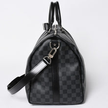 画像をギャラリービューアに読み込む, 新品同様品 LOUIS VUITTON ルイヴィトン キーポルバンドリエール45 M40569 モノグラムエクリプスキャンバス ブラック レザー 中古 4a006508