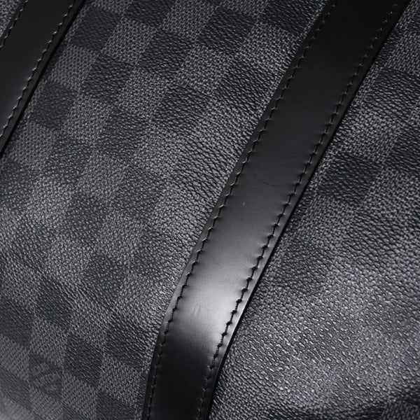 新品同様品 LOUIS VUITTON ルイヴィトン キーポルバンドリエール45 M40569 モノグラムエクリプスキャンバス ブラック レザー 中古 4a006508