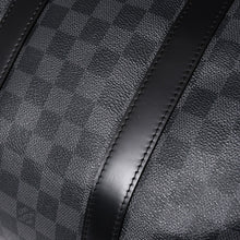 画像をギャラリービューアに読み込む, 新品同様品 LOUIS VUITTON ルイヴィトン キーポルバンドリエール45 M40569 モノグラムエクリプスキャンバス ブラック レザー 中古 4a006508