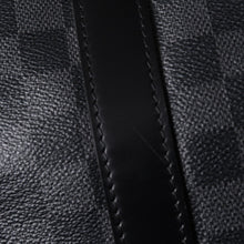 画像をギャラリービューアに読み込む, 新品同様品 LOUIS VUITTON ルイヴィトン キーポルバンドリエール45 M40569 モノグラムエクリプスキャンバス ブラック レザー 中古 4a006508