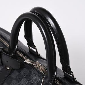 新品同様品 LOUIS VUITTON ルイヴィトン キーポルバンドリエール45 M40569 モノグラムエクリプスキャンバス ブラック レザー 中古 4a006508