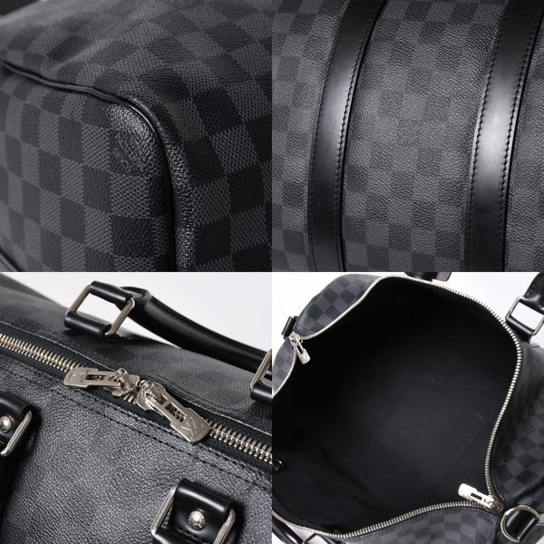 新品同様品 LOUIS VUITTON ルイヴィトン キーポルバンドリエール45 M40569 モノグラムエクリプスキャンバス ブラック レザー 中古 4a006508