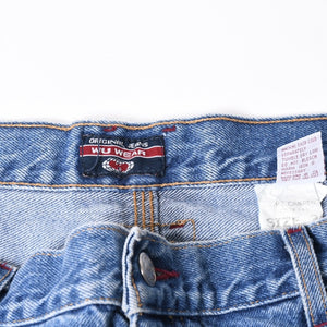 WU WEAR ウーウェア バギーデニムショーツ CUT# 541 インディゴ バギーフィット ルーズ 38サイズ シルバー金具 美品 中古 4a006296