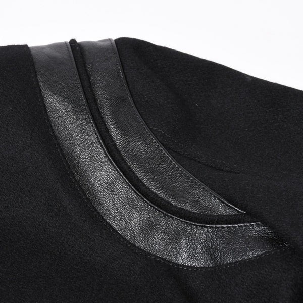 極美品 SAINT LAURENT サンローラン バーシティジャケット テディジャケット ジャケット 354718 ブラック サイズ52 中古 4a006345