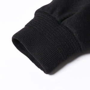極美品 SAINT LAURENT サンローラン バーシティジャケット テディジャケット ジャケット 354718 ブラック サイズ52 中古 4a006345
