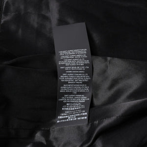 極美品 SAINT LAURENT サンローラン バーシティジャケット テディジャケット ジャケット 354718 ブラック サイズ52 中古 4a006345