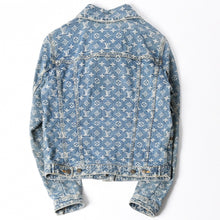 画像をギャラリービューアに読み込む, 極美品 Louis Vuitton ルイヴィトン モノグラム デニムジャケット 08ss RW052W WHJA01CF7 ブルー サイズ38 中古 4a006349