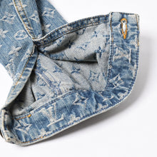 画像をギャラリービューアに読み込む, 極美品 Louis Vuitton ルイヴィトン モノグラム デニムジャケット 08ss RW052W WHJA01CF7 ブルー サイズ38 中古 4a006349