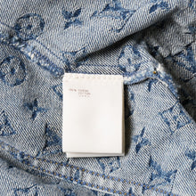 画像をギャラリービューアに読み込む, 極美品 Louis Vuitton ルイヴィトン モノグラム デニムジャケット 08ss RW052W WHJA01CF7 ブルー サイズ38 中古 4a006349