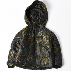 極美品 LOUIS VUITTON ルイヴィトン ダウンジャケット 中綿ジャケット カモフラージュ 村上隆 サイズ6 カシミヤ 迷彩 中古 4a005712
