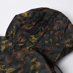 極美品 LOUIS VUITTON ルイヴィトン ダウンジャケット 中綿ジャケット カモフラージュ 村上隆 サイズ6 カシミヤ 迷彩 中古 4a005712