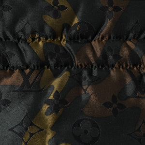 極美品 LOUIS VUITTON ルイヴィトン ダウンジャケット 中綿ジャケット カモフラージュ 村上隆 サイズ6 カシミヤ 迷彩 中古 4a005712