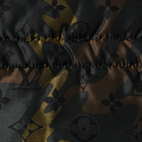 極美品 LOUIS VUITTON ルイヴィトン ダウンジャケット 中綿ジャケット カモフラージュ 村上隆 サイズ6 カシミヤ 迷彩 中古 4a005712