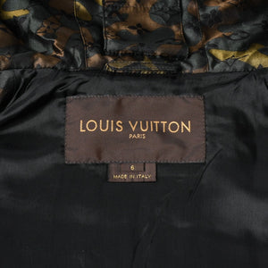 極美品 LOUIS VUITTON ルイヴィトン ダウンジャケット 中綿ジャケット カモフラージュ 村上隆 サイズ6 カシミヤ 迷彩 中古 4a005712