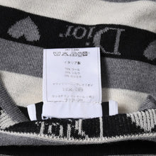 画像をギャラリービューアに読み込む, Christian Dior クリスチャン ディオール Vネック 長袖 ニット サイズ 38 5A13055310 グレー ブラック ホワイト 美品 中古 4a006355