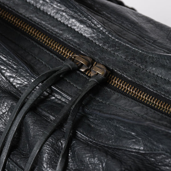 極美品 BALENCIAGA バレンシアガ ザ・シティ 115748 ブラック レザー ブロンズ金具 2WAY ハンドバッグ ショルダーバッグ 中古 4a006503