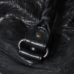 極美品 BALENCIAGA バレンシアガ ザ・シティ 115748 ブラック レザー ブロンズ金具 2WAY ハンドバッグ ショルダーバッグ 中古 4a006503