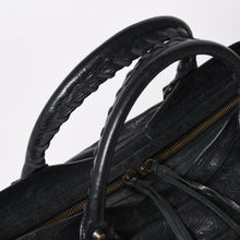 将图片加载到图库查看器中。 極美品 BALENCIAGA バレンシアガ ザ・シティ 115748 ブラック レザー ブロンズ金具 2WAY ハンドバッグ ショルダーバッグ 中古 4a006503