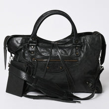 画像をギャラリービューアに読み込む, 極美品 BALENCIAGA バレンシアガ バッグ ザ シティ 2WAY バッグ ブラック ハンドバッグ ショルダーバッグ 115748 中古 4a006502