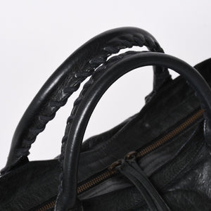 極美品 BALENCIAGA バレンシアガ バッグ ザ シティ 2WAY バッグ ブラック ハンドバッグ ショルダーバッグ 115748 中古 4a006502