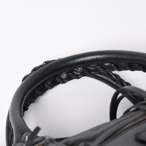 極美品 BALENCIAGA バレンシアガ バッグ ザ シティ 2WAY バッグ ブラック ハンドバッグ ショルダーバッグ 115748 中古 4a006502