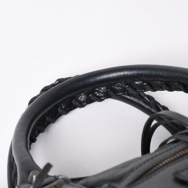 極美品 BALENCIAGA バレンシアガ バッグ ザ シティ 2WAY バッグ ブラック ハンドバッグ ショルダーバッグ 115748 中古 4a006502