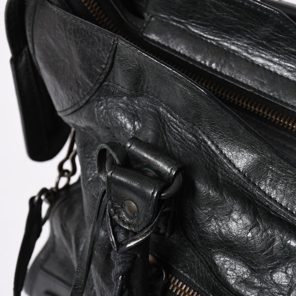極美品 BALENCIAGA バレンシアガ バッグ ザ シティ 2WAY バッグ ブラック ハンドバッグ ショルダーバッグ 115748 中古 4a006502